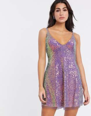 free people purple sequin dress