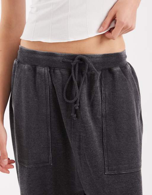 Free People - Slow It Down - Pantalones negros de estilo harén , 5 de 5