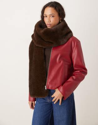 Free People Snow Angel Faux Fur Scarf main image 0
