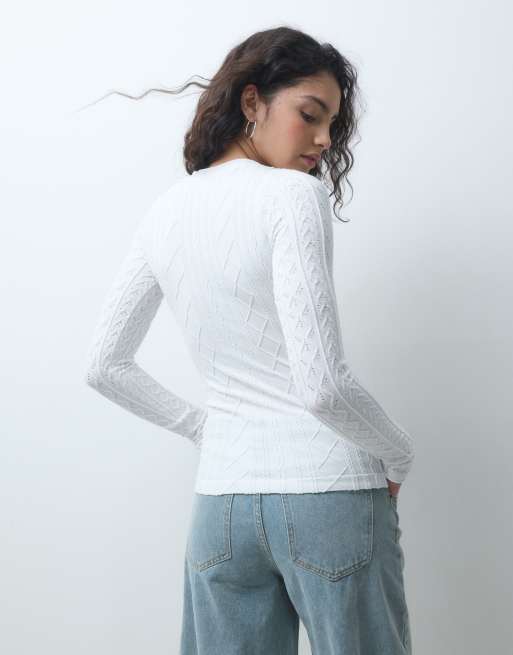 Free People so soft modal seamless top in ivory, 4 of 4