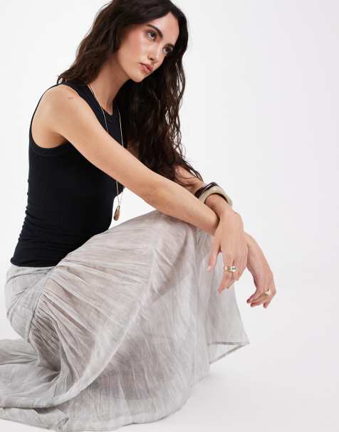 Free People soft seamless modal top in black - view 1