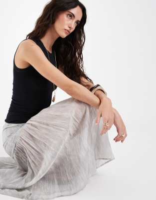 Free People Soft Seamless Modal Top In Black