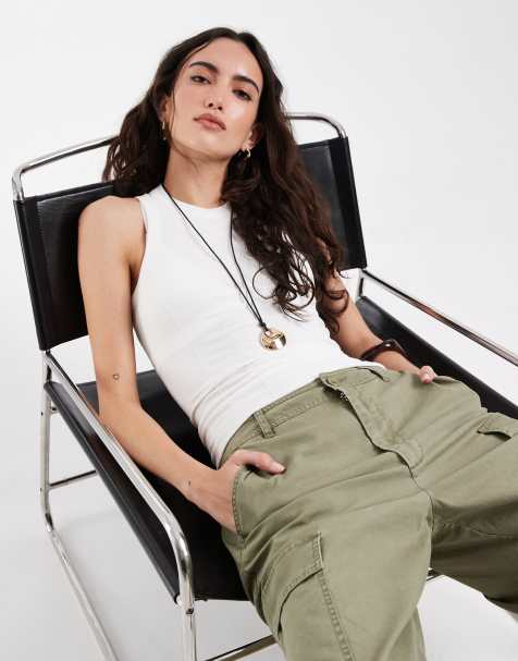 Free People soft seamless modal top in clean ivory - view 1