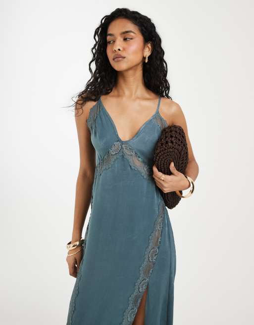 Free People some kind of love maki slip i blå, 4 af 4