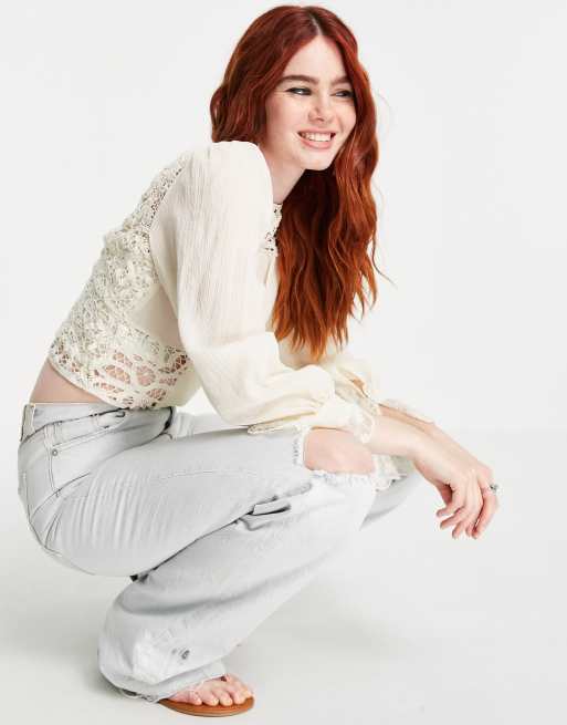 Free People – Sorelle – Benvit spetstopp, 4 av 4