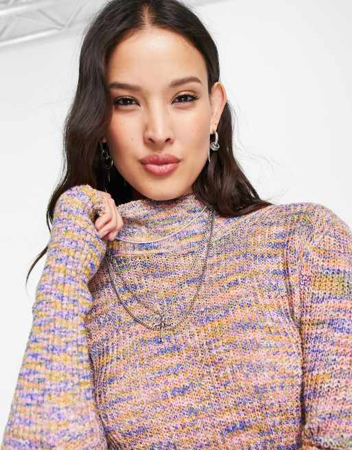 Free People spacedye fitted jumper in multi