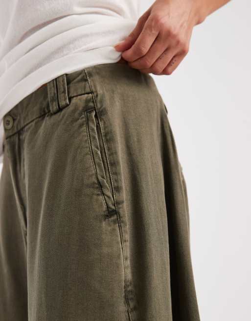 Free People Spolight washed pant in dusty olive, 4 of 5