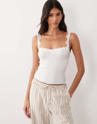 Free People - Spring Fever - Camisole-Oberteil in White Alyssum-Weiß