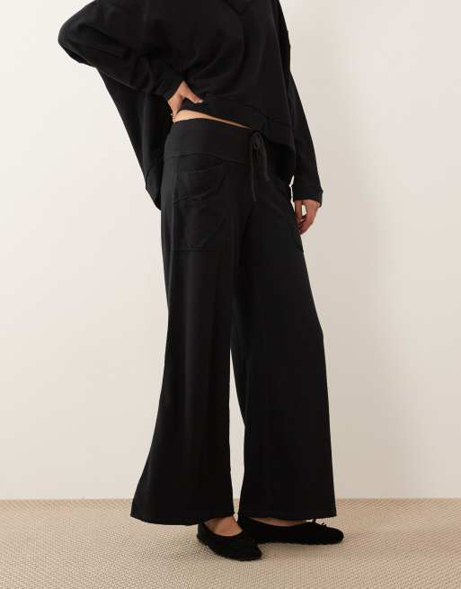Free People - Staycation - Pantalon d'ensemble confort ample - Noir, 4 de 5