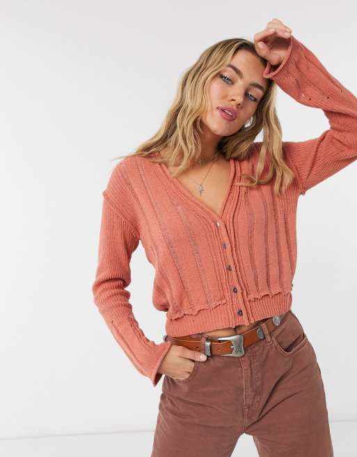 free people stevie knit cardigan