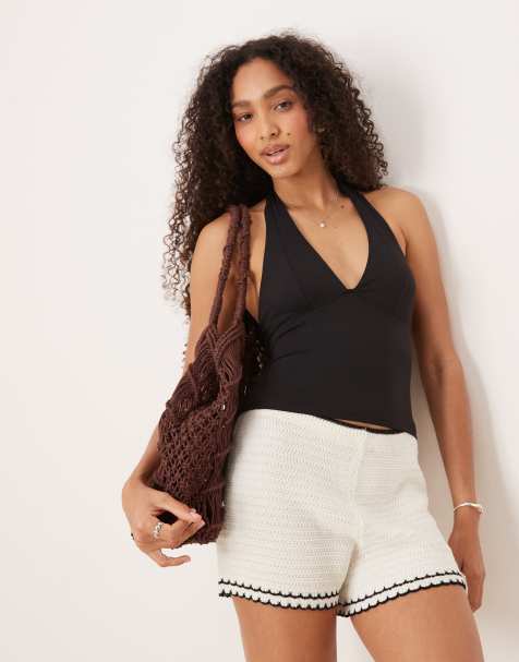 Free People still here halter top in black - view 1
