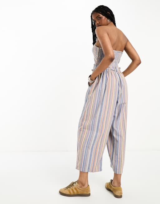 Free people store linen jumpsuit