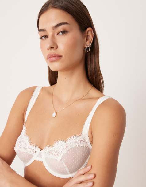 Free People - sujetador con aros demi Intimately FP Fiona en blanco - view 1