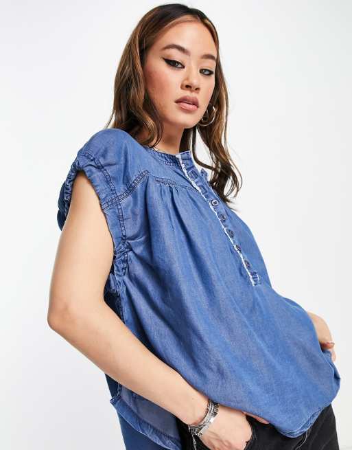 Free People – Summer Love – Hängeroberteil in Indigoblau, 2 von 4