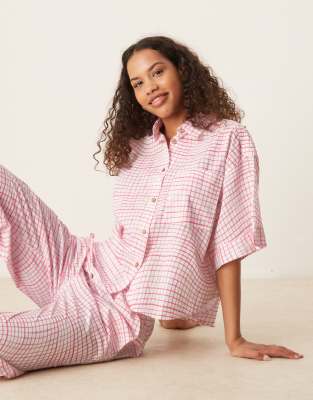 Free People - Summer Sleeper - Pyjama in Erdbeerkuchen-Rosa