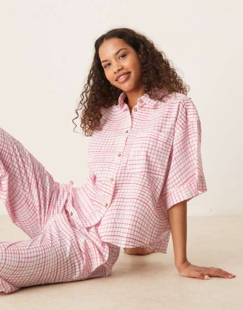Free People summer sleeper pyjama set in strawberry shortcake - view 1