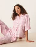 [Free People] Free People Summer Sleeper pyjama set in strawberry shortcake-Pink L Strawberry Shortcake