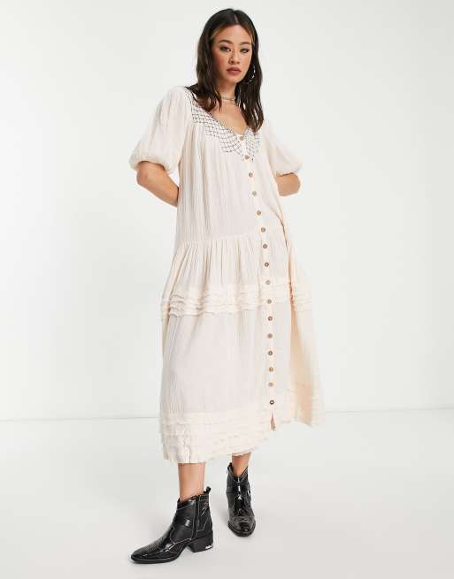 Free people shop white maxi