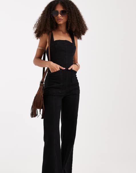 Free People suns out jumpsuit in black  - view 1