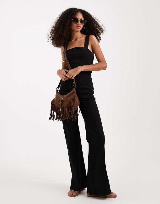 Free People suns out jumpsuit in black , 2 of 4