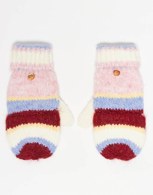 Free People - Super - Guanti a righe multicolore