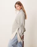 [Free People] Free People super relaxed jumper in heather grey L Grey heather