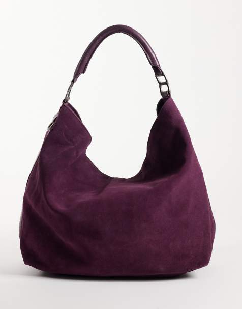 Free People suzie løs skuldertaske i purple fig - view 1