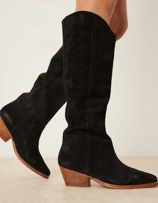 Free People sway slow slouch boot in black, 2 of 4