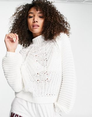 Free People sweetheart high neck jumper in cream