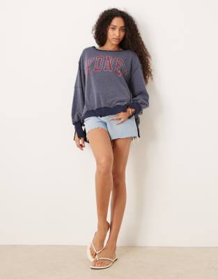 Free People Camden Oversize Graphic Sweatshirt