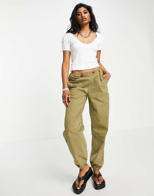 Free People - T-shirt froncé à encolure dégagée - Blanc