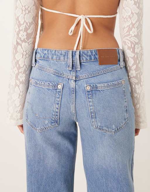 Free People tenessee low rise boyfriend jeans in light wash blue, 5 of 5