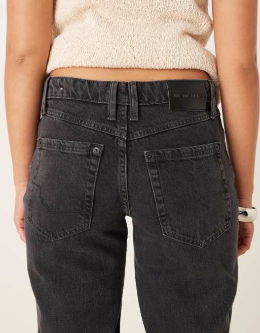 Free People tenessee low rise boyfriend jeans in washed black, 4 of 5