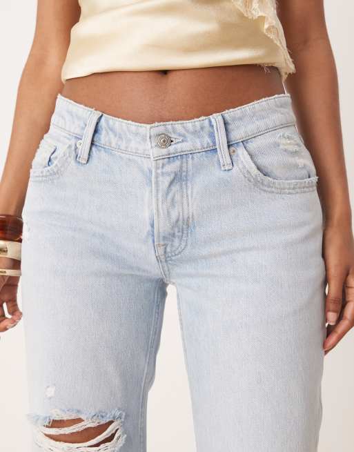 Free People - Tennessee - Jeans met lage taille in indigo ruin, 4 van 5