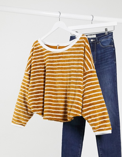 Free People textured striped jumper