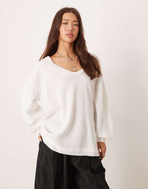 Free People thermal top in ivory - view 1
