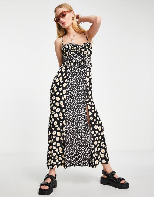 Free People Tigerlily Midikleid in Schwarz ASOS