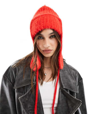 New Free People Timber Fuzzy Knit Trapper Hat FREE PEOPLE Timber Fuzzy Knit Trapper Hat | endource main image 4