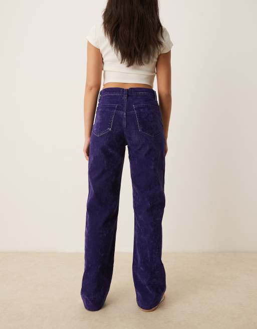 Free People tinsley baggy high rise jeans in blue | ASOS