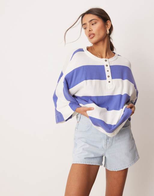 Free People tippie mid-rise denim shorts in babalon blue, 3 of 4