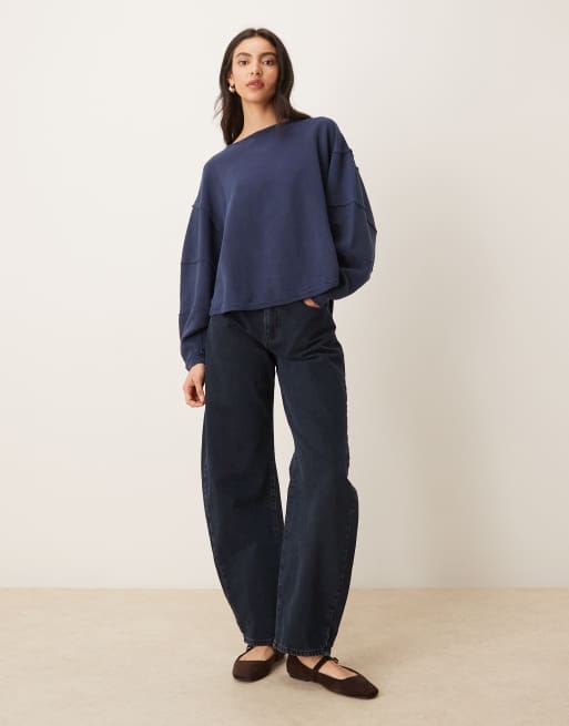 Free People – Total Eclipse – Granatowy T-shirt, 2 z 4