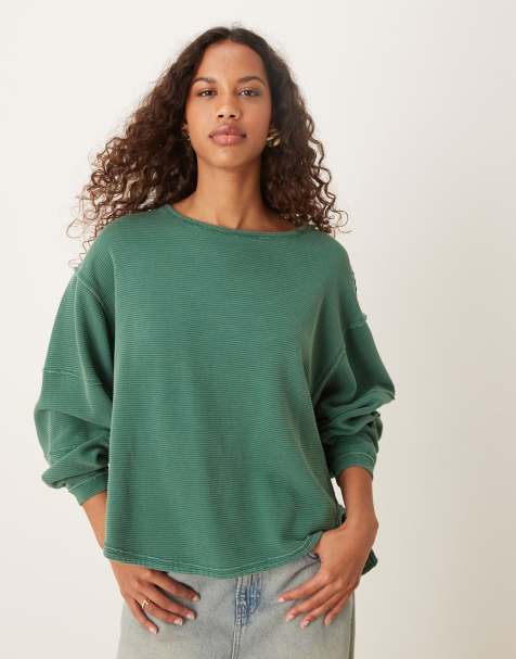 Free People – Total Eclipse – T-Shirt in Kieferngrün - view 1