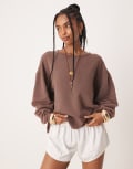 [Free People] Free People Total Eclipse tee in French chocolate-Brown M FRENCH CHOCOLATE