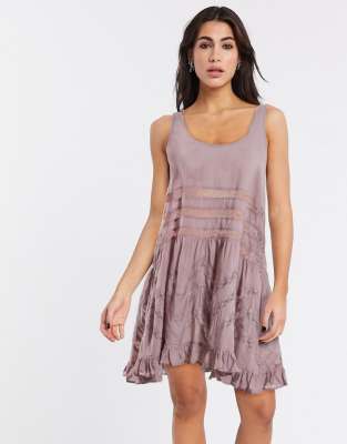 free people trapeze mini dress