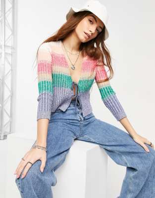 free people rainbow cardigan
