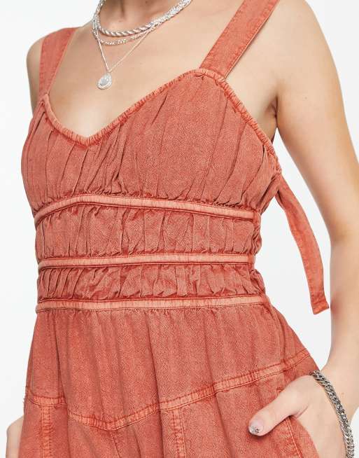 Tuta cannella top