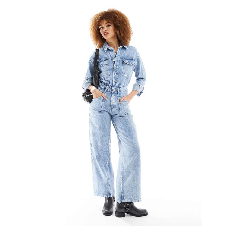 Denim utility boilersuit online