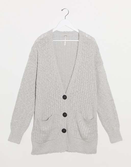 Free people 2025 grey cardigan