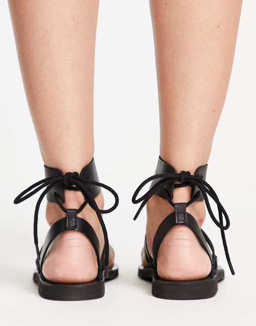 Free People - Vacation Day - Sandali gladiatore avvolgenti neri, 2 di 4