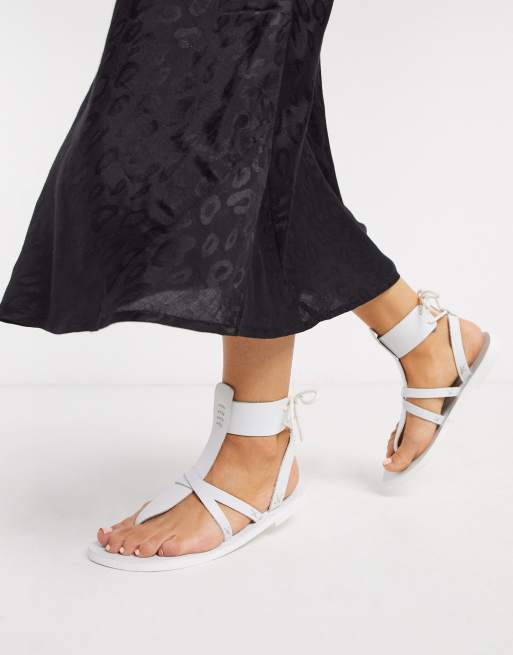 White best sale people sandals